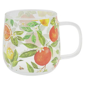 Oranges & Lemons Jennifer Rose's Glass Mug