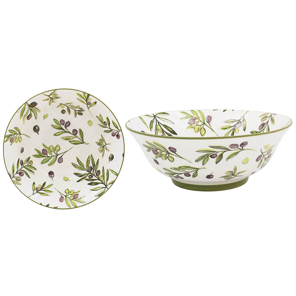 21cm Olive Grove Ceramic Serving Bowl