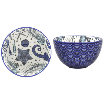 13cm Sea Life Ceramic Bowl