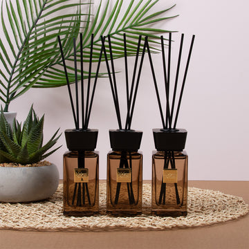 3Pcs 100ml Oud Wood Luxury Home Reed Diffuser Set