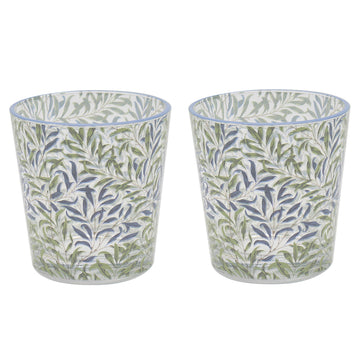 2Pcs William Morris Willowbough Drinking Glasses Set
