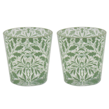 2Pcs William Morris Acorn Drinking Glasses Set