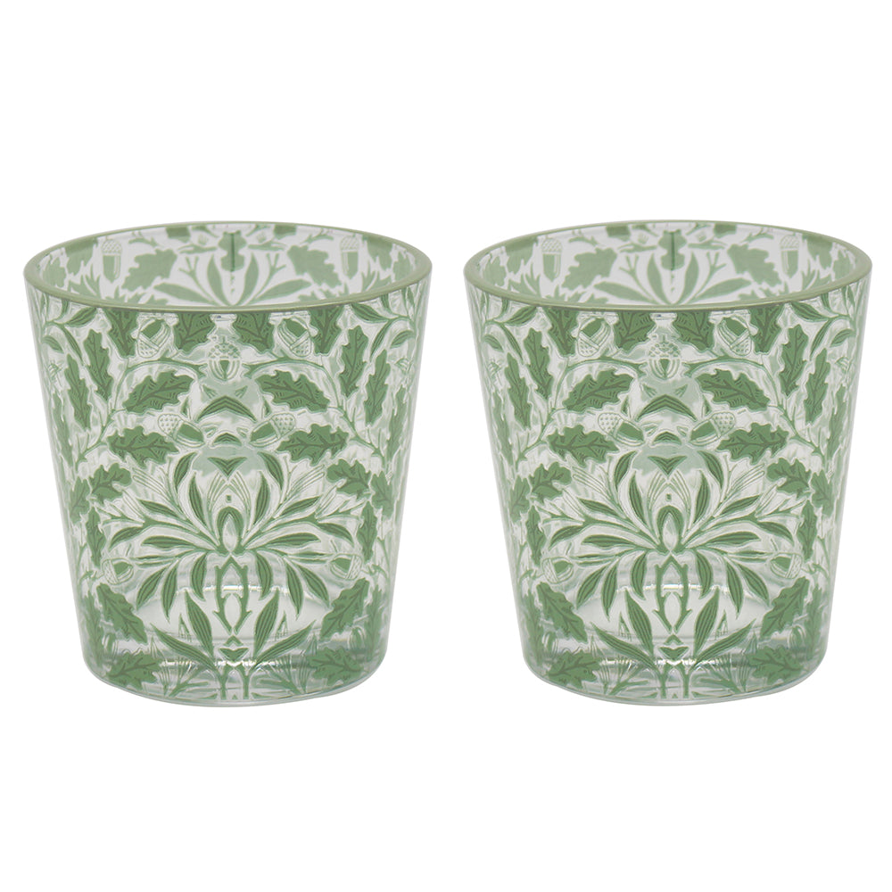 2Pcs William Morris Acorn Drinking Glasses Set