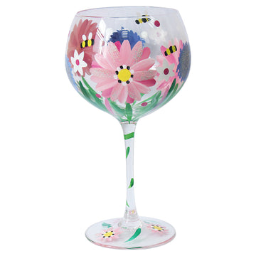 Alliums & Bees by Lynsey Johnstone Stemmed Gin Glass
