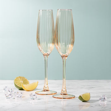 2Pcs Amber Flutes Set