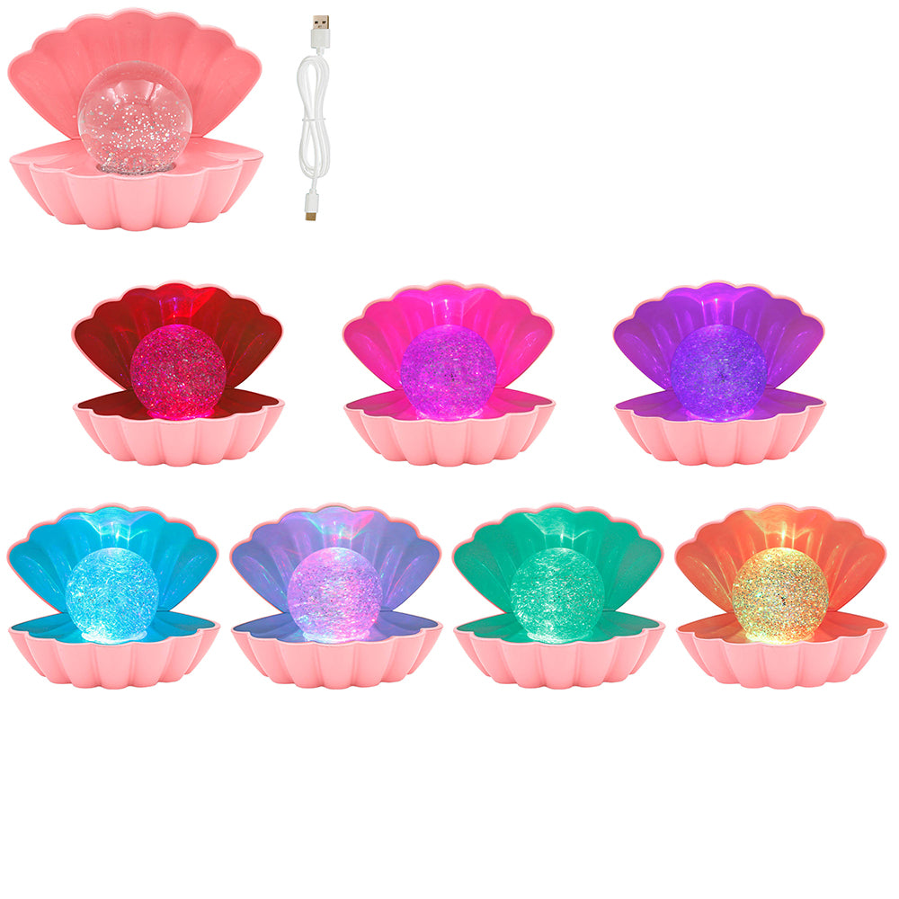 Seashell Lamp Pink LED Table Lamp