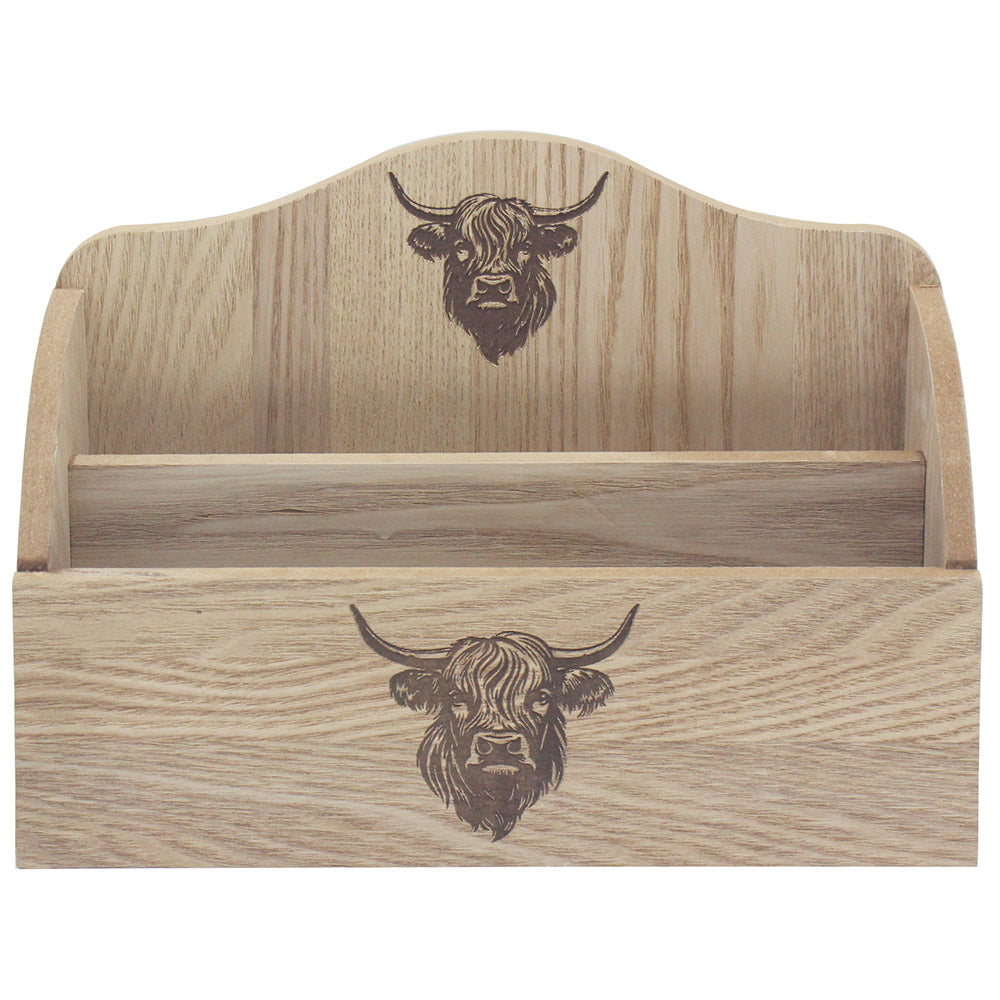 Highland Cow Wooden Perpetual Calendar