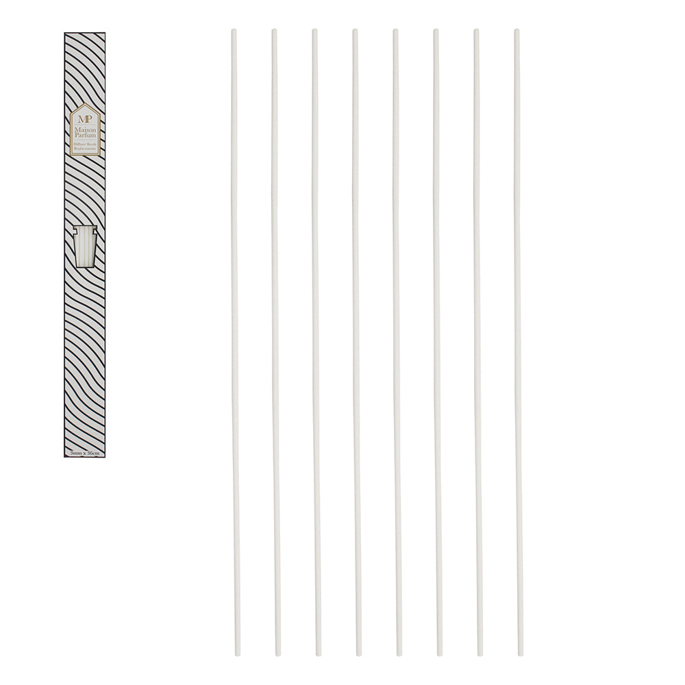 3mm x 36cm White Fibre Reed Sticks Diffuser Replacement Reeds