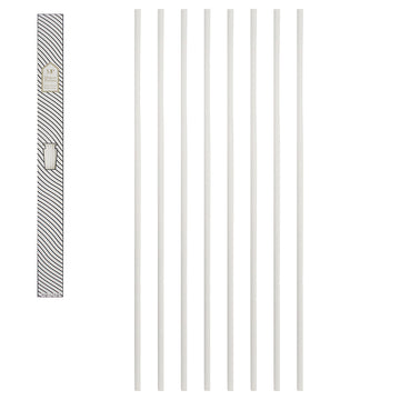 4mm x 54cm White Fibre Reed Sticks Diffuser Replacement Reeds