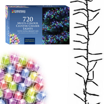720 Multi Colour Cluster Chaser LED Christmas 8 Mode Light