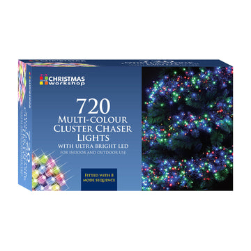 720 Multi Colour Cluster Chaser LED Christmas 8 Mode Light