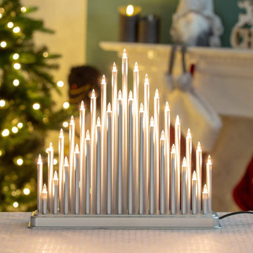 33 Clear Fairy Silver Candle Arch Bridge