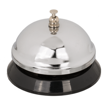 8cm Chrome Desk Top Bell Ringer