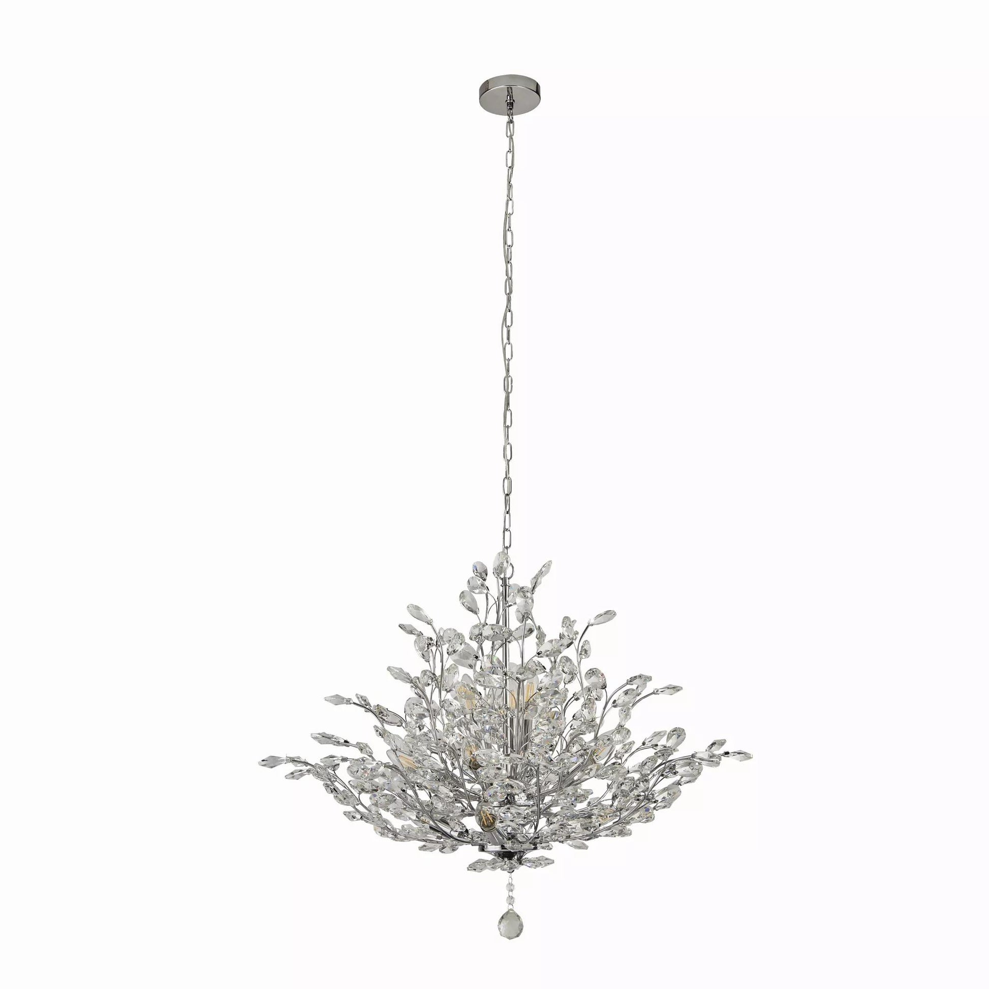 Bouquet 11 Lights Chrome Pendant Light