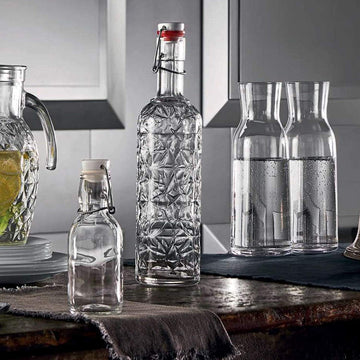 1L Glass Preserving Bottle with Airtight Clip Lid