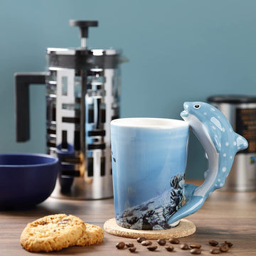 350ml Whale Shark Handle Ceramic Mug