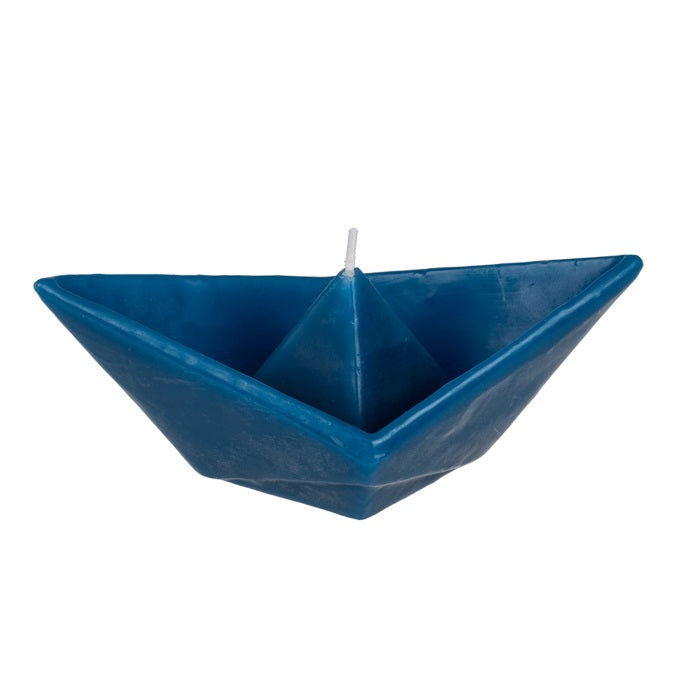 Floating Candle Sail Paper Boat Decorative Origami Inspired Aesthetic Dark Blue