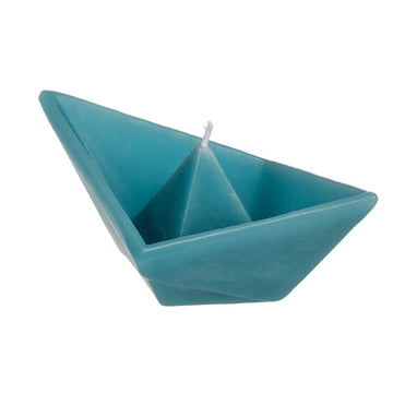 Floating Candle Sail Paper Boat Decorative Origami Inspired Aesthetic Light Blue