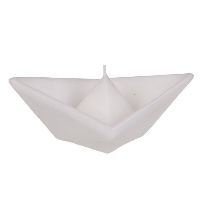 Floating Candle Sail Paper Boat Ship Decorative Origami Inspired Aesthetic White