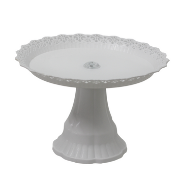 White Plastic Traditional Desserts Cake Stand