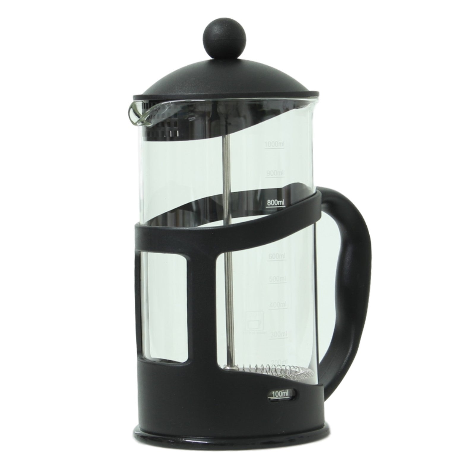Apollo Black Coffee Plunger 8 Cup 1000ml French Filter Press