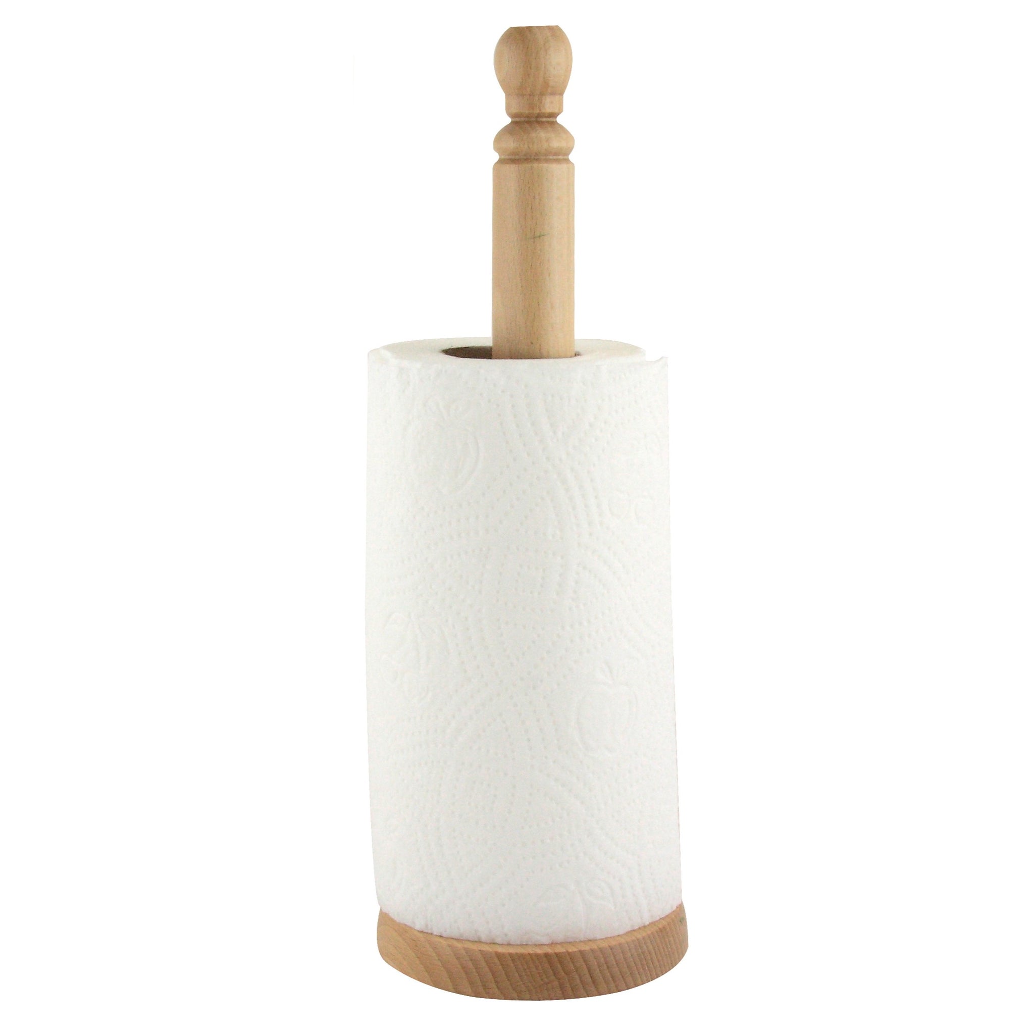 35cm Wooden Kitchen Paper Towel Tissue Roll Holder