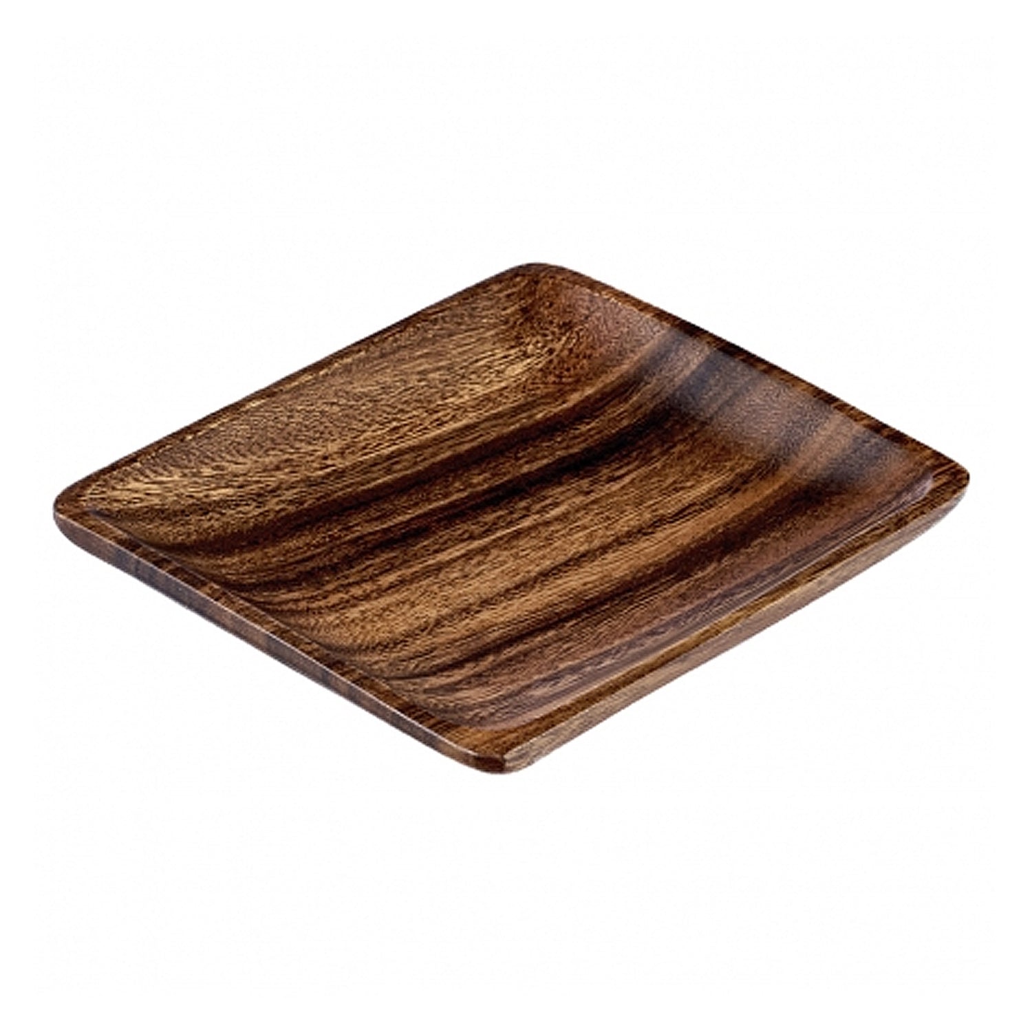 18cm Acacia Wood Rectangular Serving Dish Plate