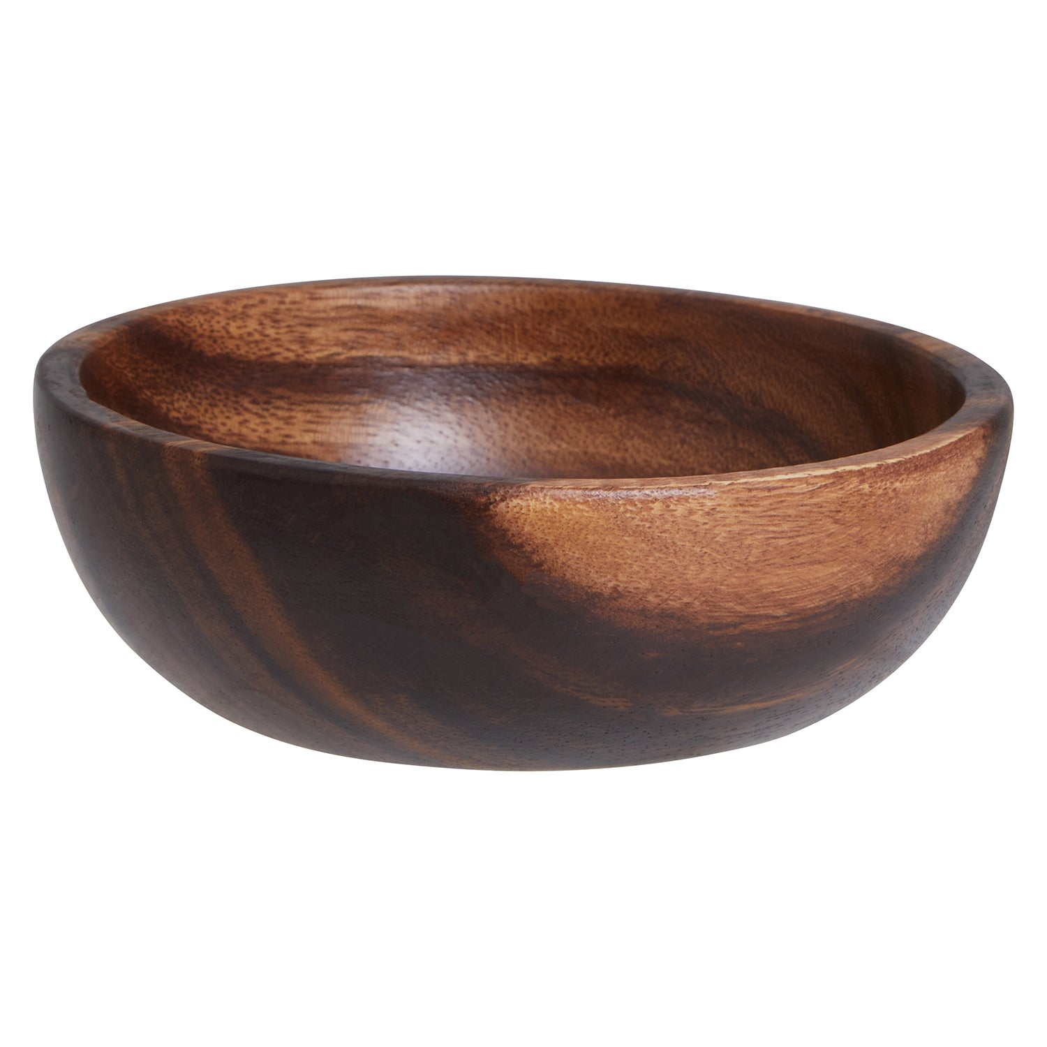 10cm Acacia Wood Round Serving Bowl