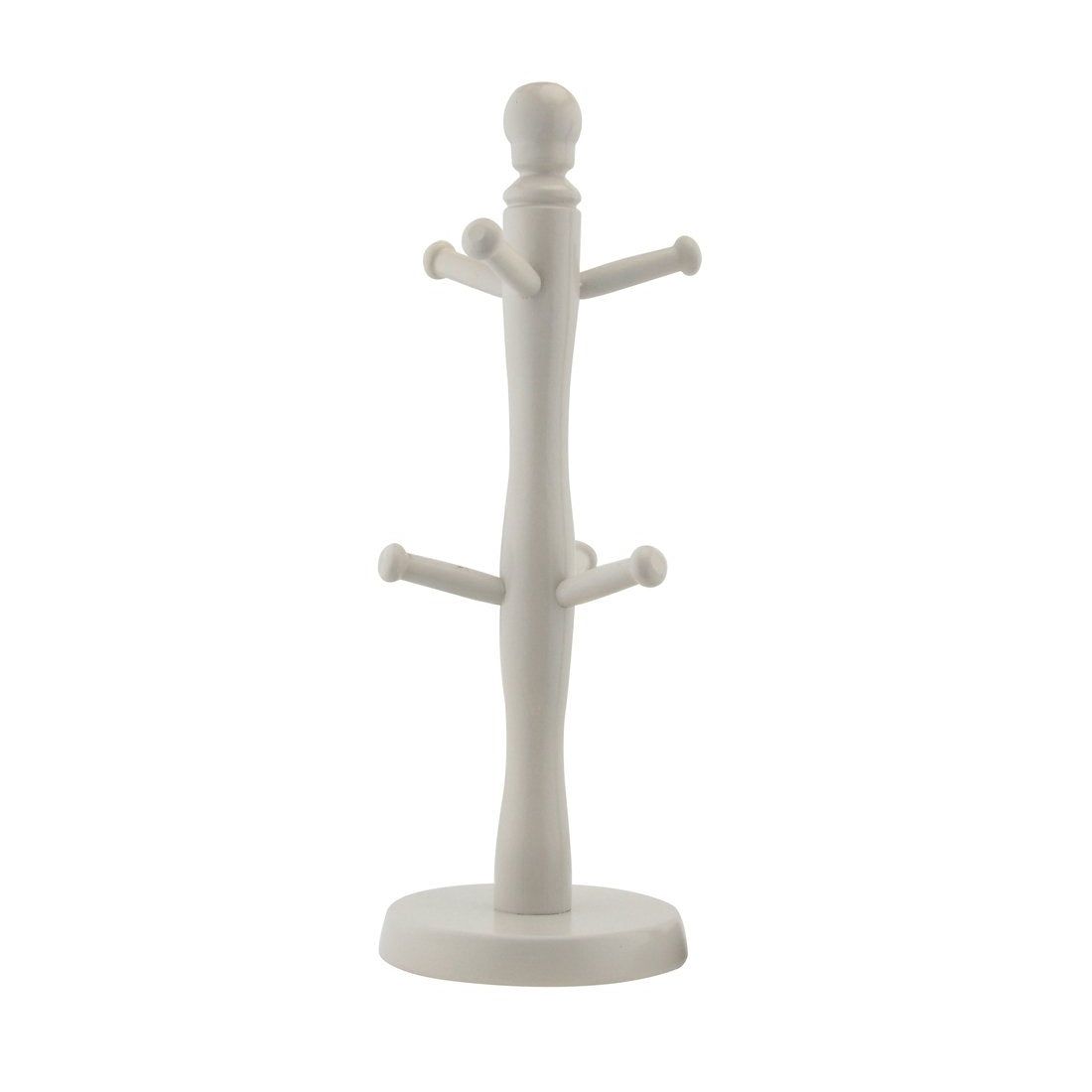 6 Cup Freestanding Wooden Beech Mug Cups Tree Holder