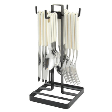 Set Of 4 Knives Forks Spoons Teaspoons & Flat Iron Cutlery Tree