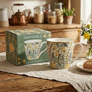 Daffodil Ceramic Floral 450ml Breakfast Mug