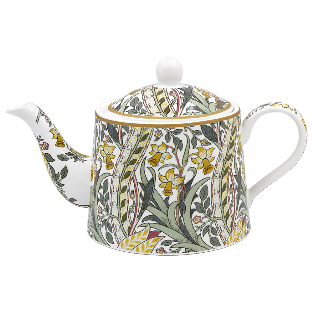 Daffodil Floral Fine China Teapot