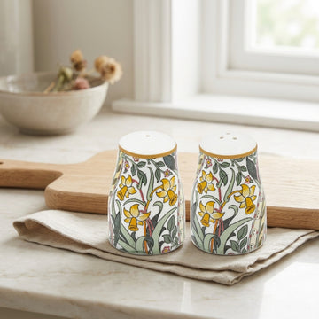 Daffodil Ceramic Floral Salt & Pepper Shakers