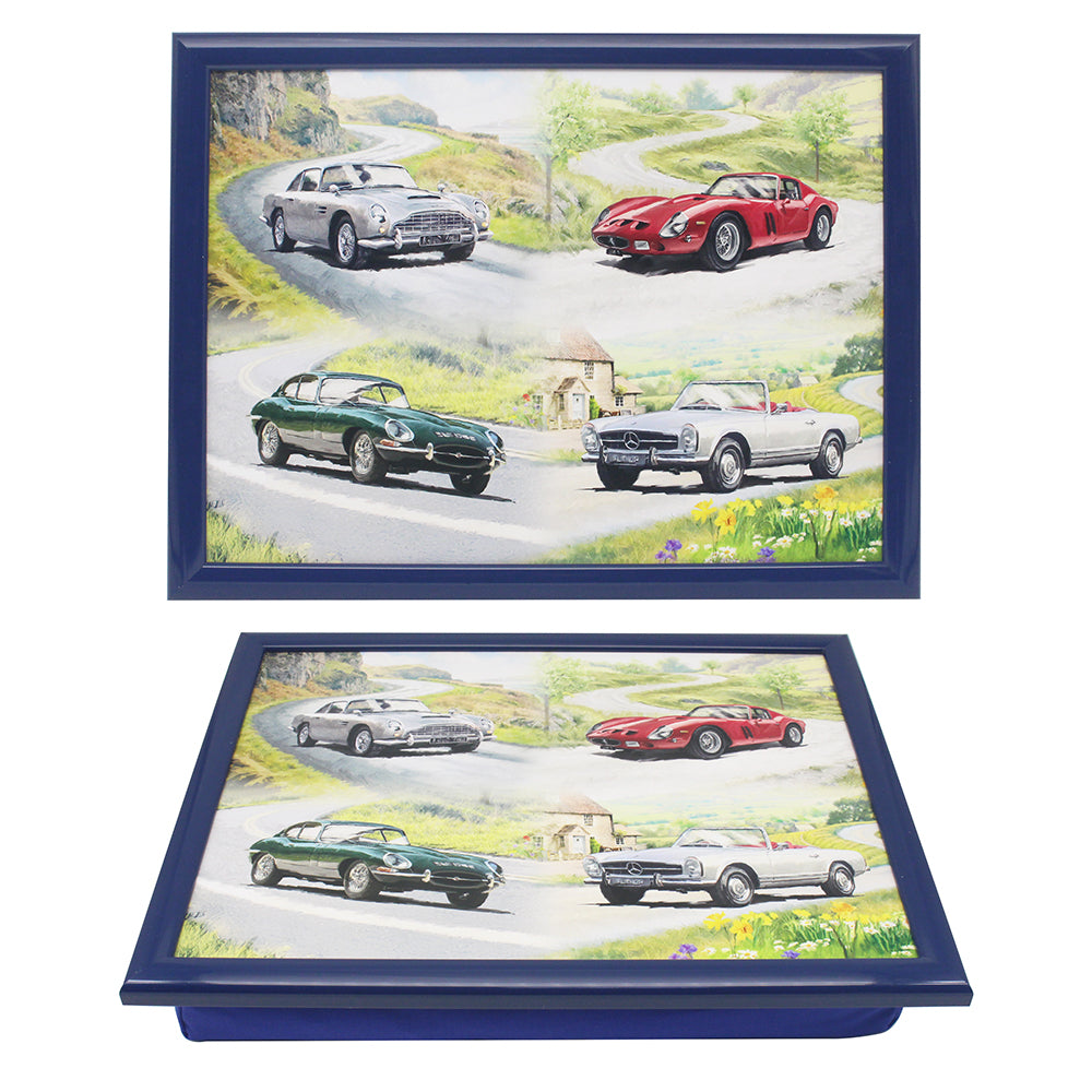 Classic Cars Cushioned Laptray