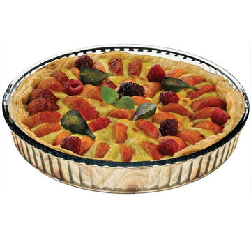 Borcam Clear Glass 32m Tart Pie Oven Food Baking Dish Tray
