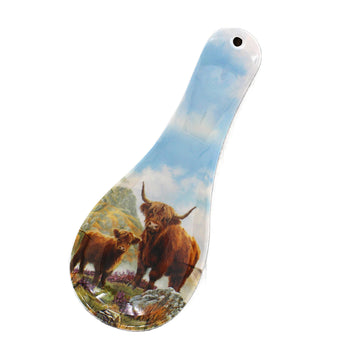 Highland Cow Melamine Spoon Rest