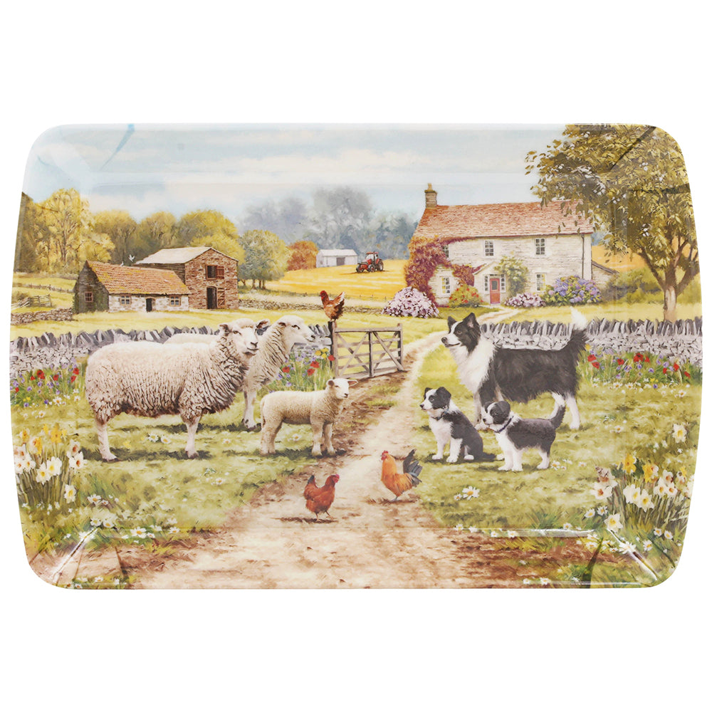 Collie & Sheep Small Serving Tray