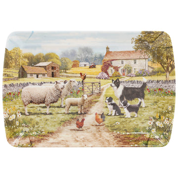 Collie & Sheep Small Serving Tray