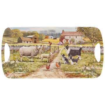 Collie & Sheep Medium Serving Tray