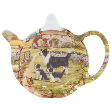 Collie & Sheep Teabag Tidy