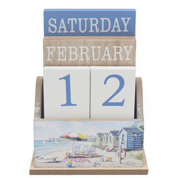 Sandy Beach Perpetual Desk Calendar