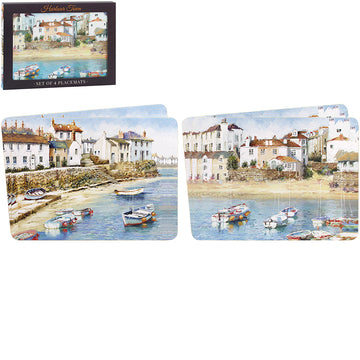 4Pcs Harbour Town Placemat Set