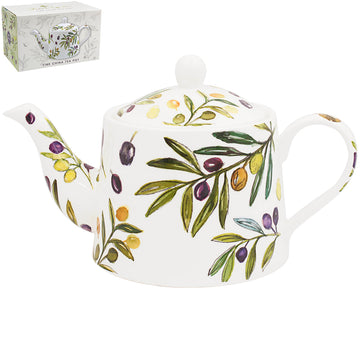 640ml Olive Grove Fine China Tea Pot