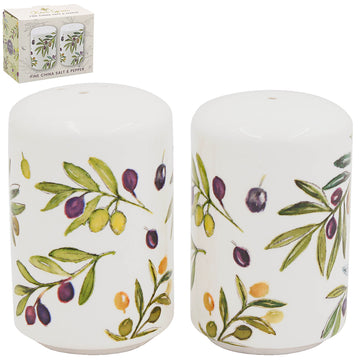 Olive Grove Ceramic Salt & Pepper Shaker Mill