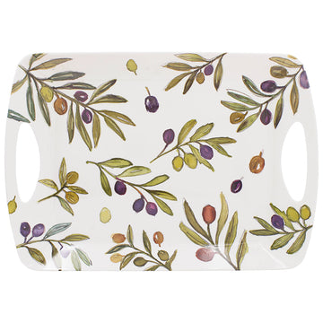 Olive Grove Large Melamine Serving Tray
