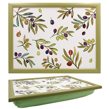 Olive Grove Floral Cushioned Food Serving Tray