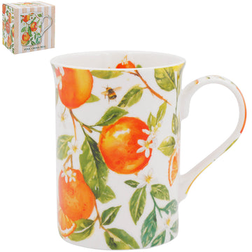 300ml Jennifer Rose Oranges & Lemons Fine China Mug
