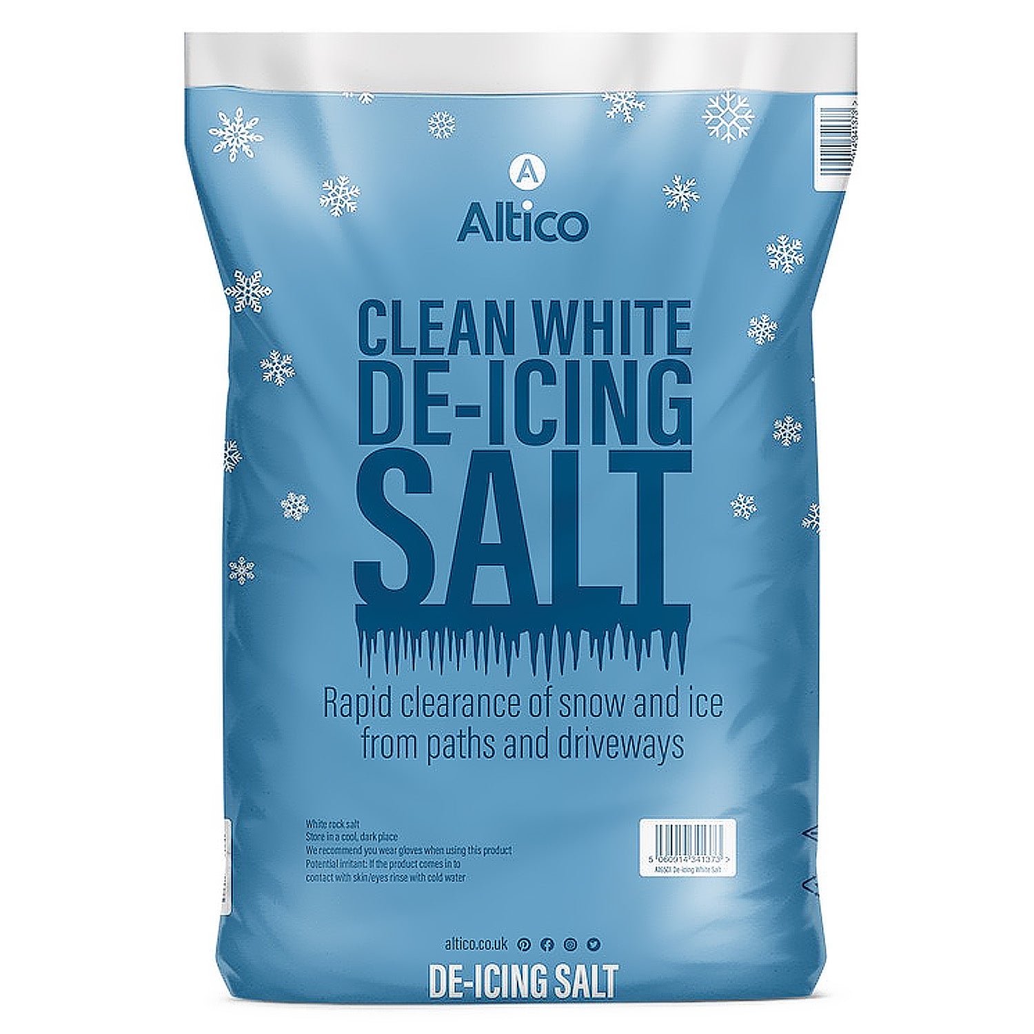 Large Clean White De-Icing Salt 20kg Bag