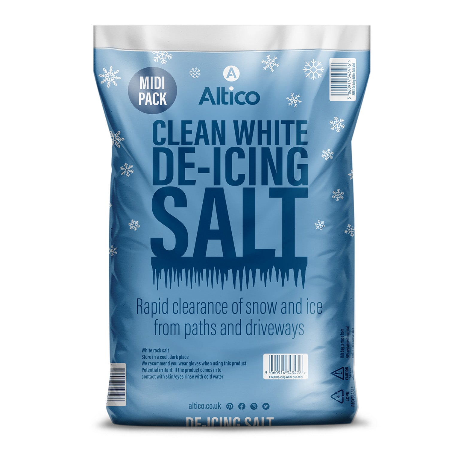 Midi Pack Clean White De-Icing Salt 10kg Bag