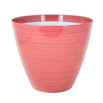 20cm Gloss Pink Round Plastic Savannah Pot Planter